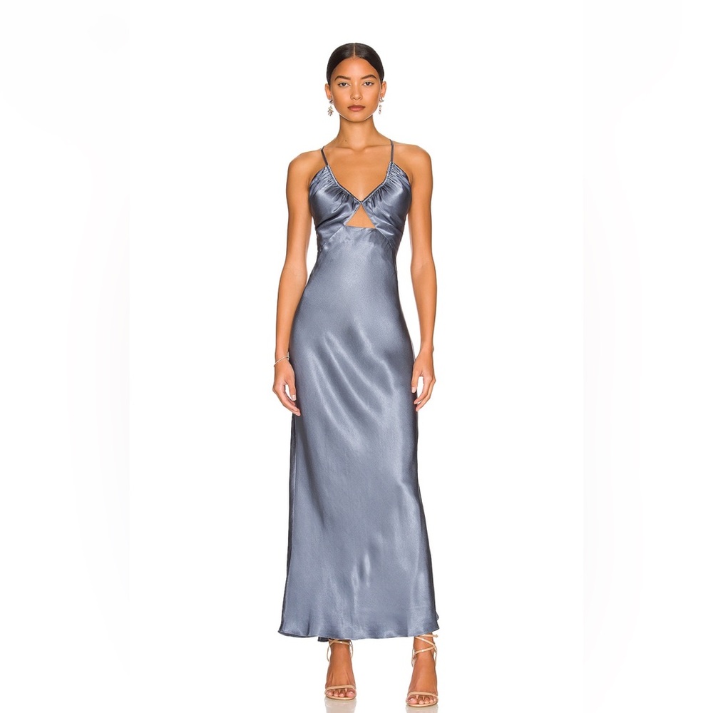 Shona Joy La Lune Ruched Bodice Midi Dress